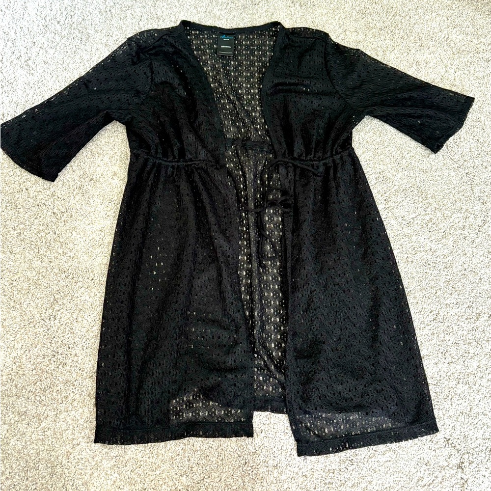 Catalina Open Front Tied Beach Coverup Swim Medium Summer